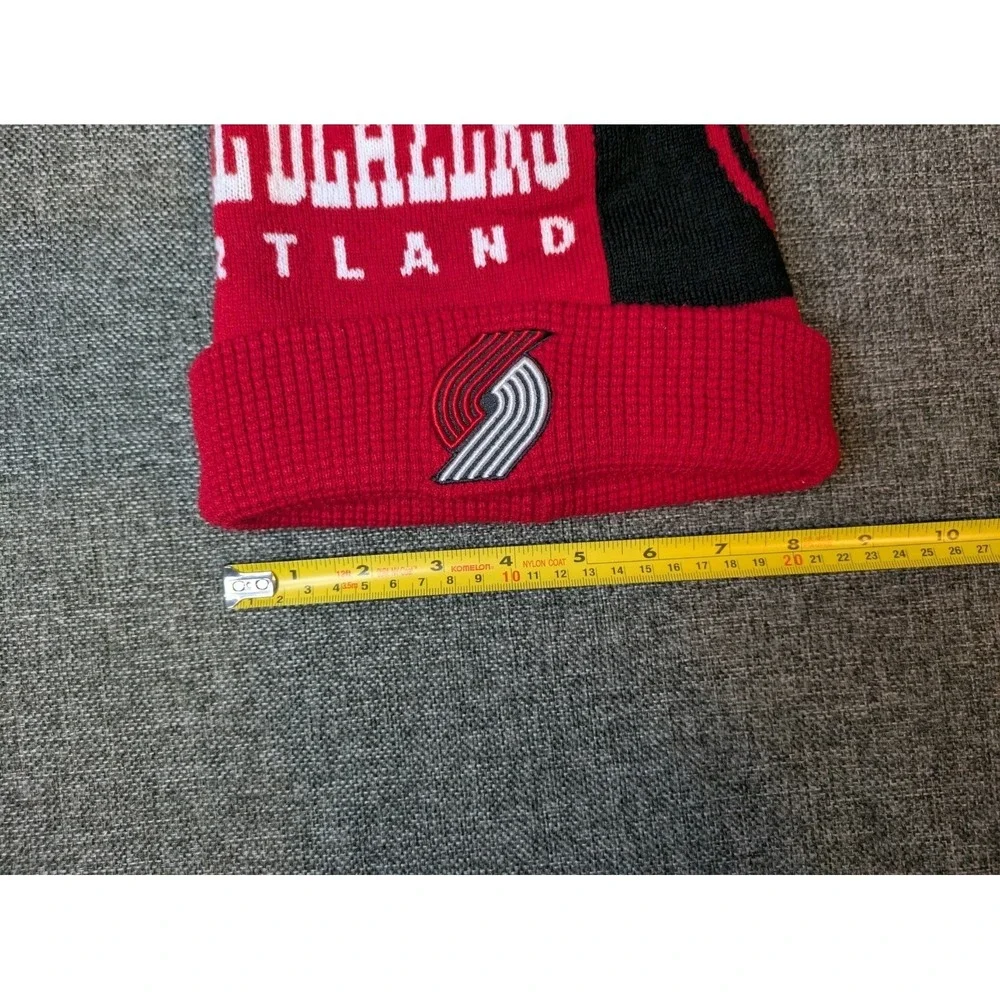 Portland Trail Blazers Youth Beanie Hat  OSFM Red NBA‎ Pom Knit Logo Basketball